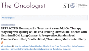 The oncologist retracted